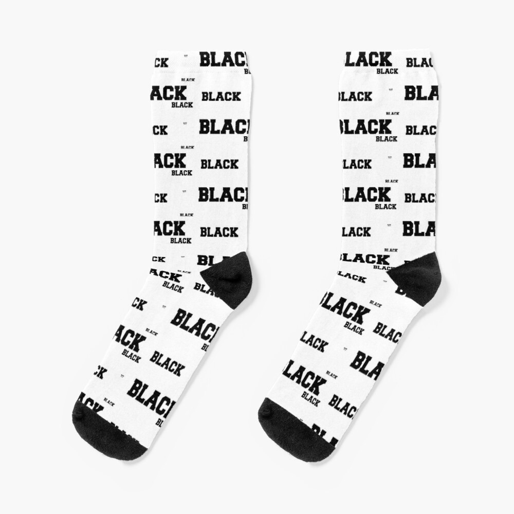 Black Summer White Socks